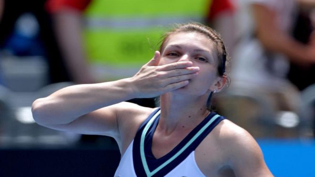 Halep, după calificarea în sferturi la AO: „În setul trei am jucat cel mai bun tenis al meu”