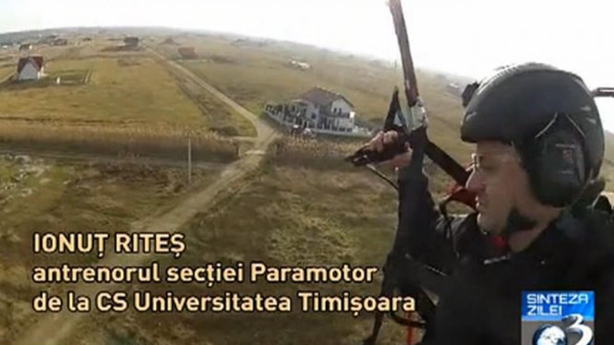 Ionuţ Riteş, salvatorul cu paramotor