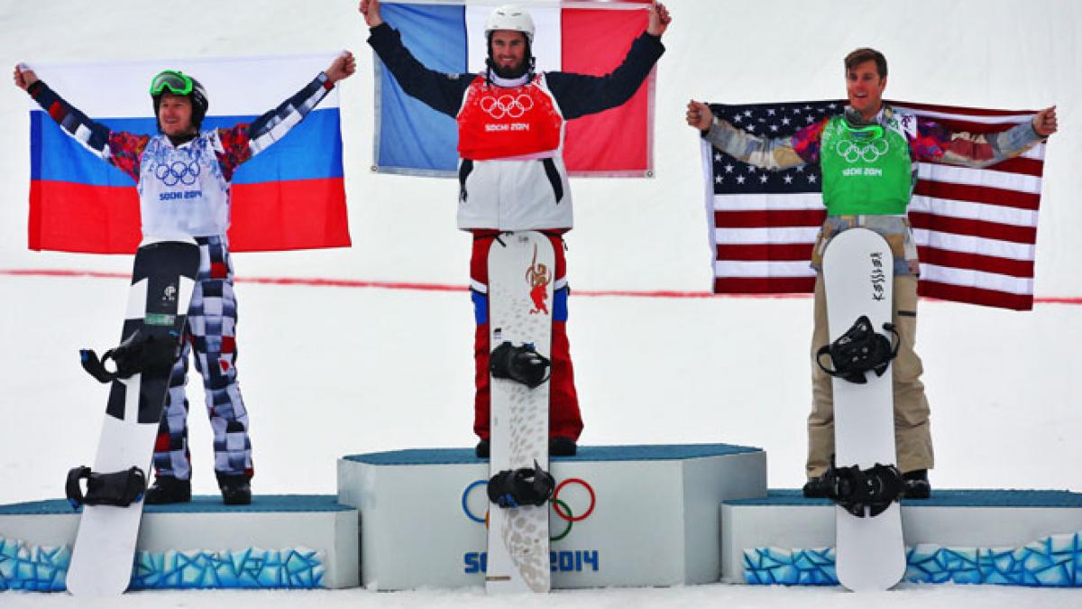 Francezul Pierre Vaultier, campion olimpic în proba de snowboard cross