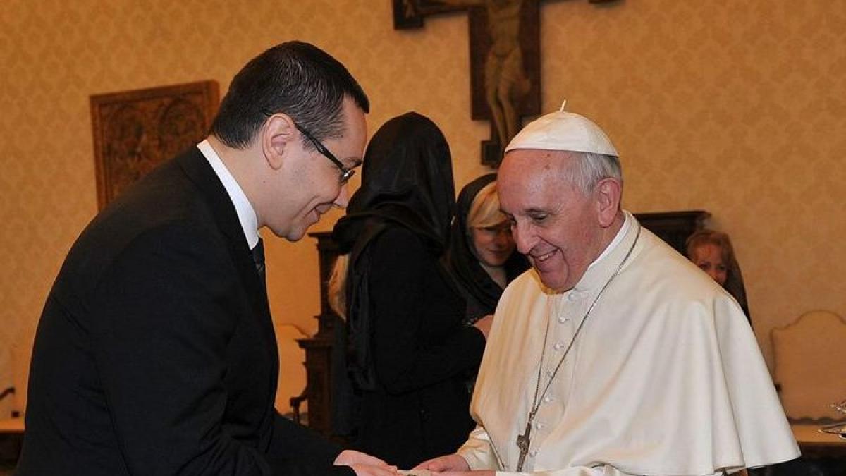 UPDATE. Victor Ponta, primit de Papa Francisc, la Vatican