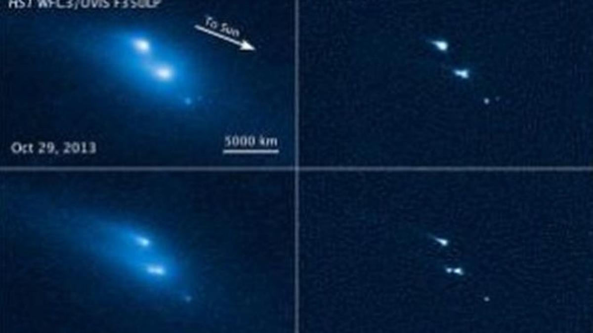 Premieră în astronomie. Primele imagini cu dezintegrarea unui asteroid, surprinse cu telescopul Hubble