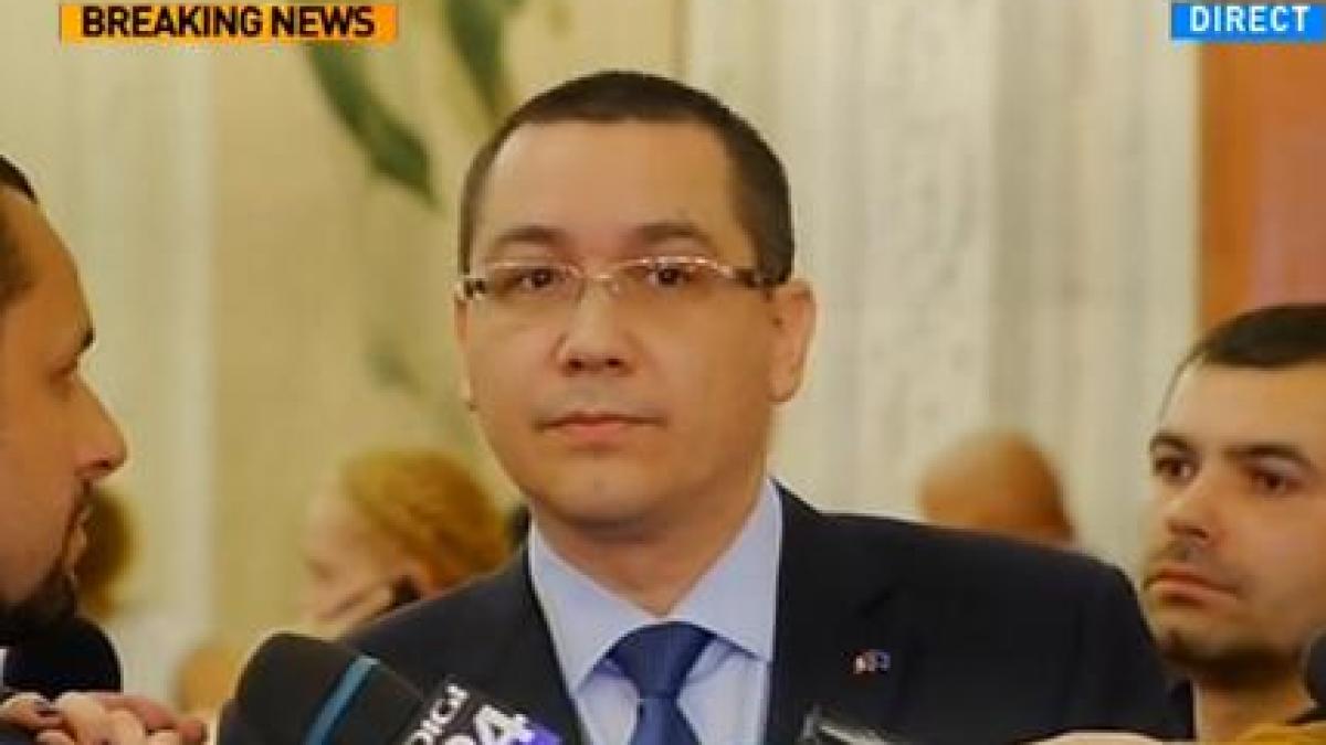 Ponta: Pierderea la buget după reducerea CAS poate fi acoperită prin reduceri de cheltuieli, creşteri de taxe şi creşterea deficitului