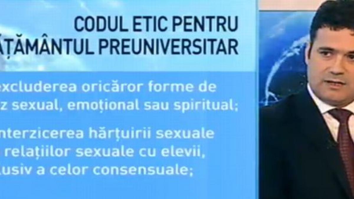 Niciun cadru didactic nu va mai face de două ori aceeaşi greşeală. Ce spune ministrul Pricopie despre Codul Etic