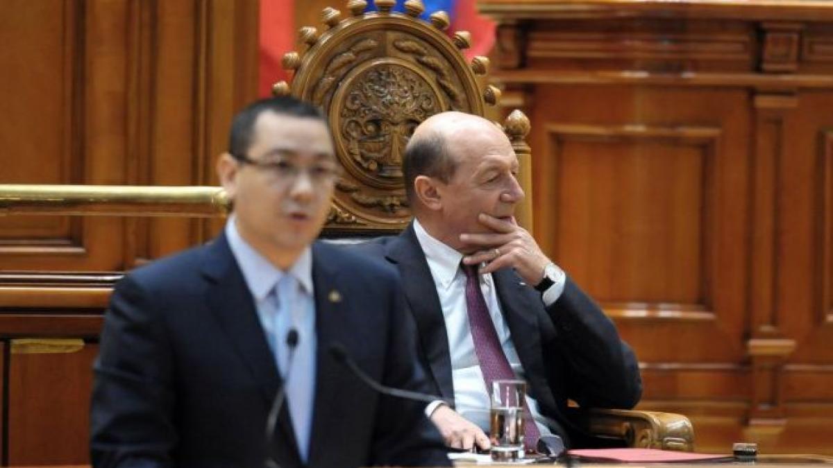 Ceartă pe scaune la Palate. Preşedinţia: Ponta a refuzat să stea lângă Băsescu