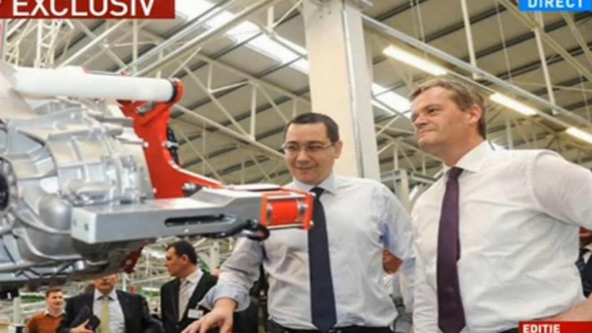 Ponta, despre fabrica Daimler: „Cred că Sebeşul va fi unul dintre oraşele din România cu şomaj zero”