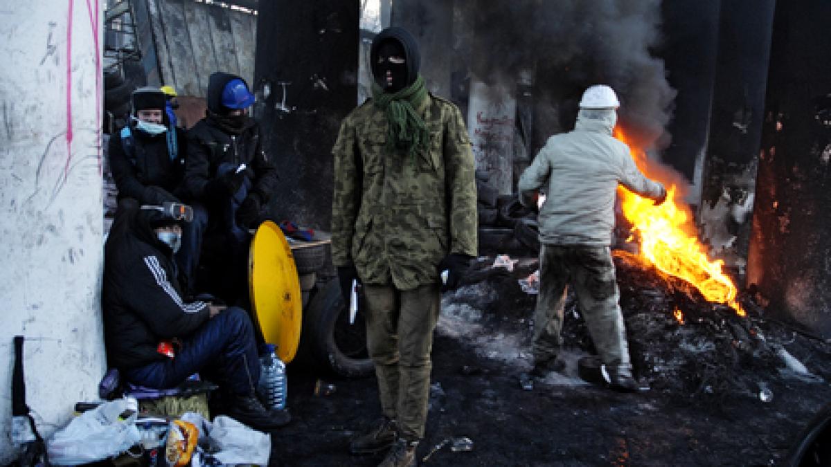 Sediul din Kiev al Partidului Comunist ucrainean a fost incendiat