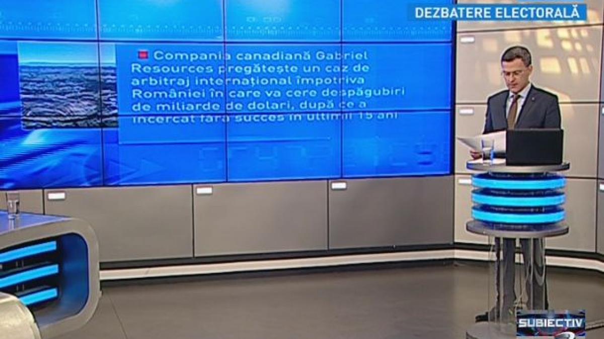 Subiectiv: Scandal pentru Roşia Montană. Canadienii pregătesc un caz de arbitraj internaţional împotriva României