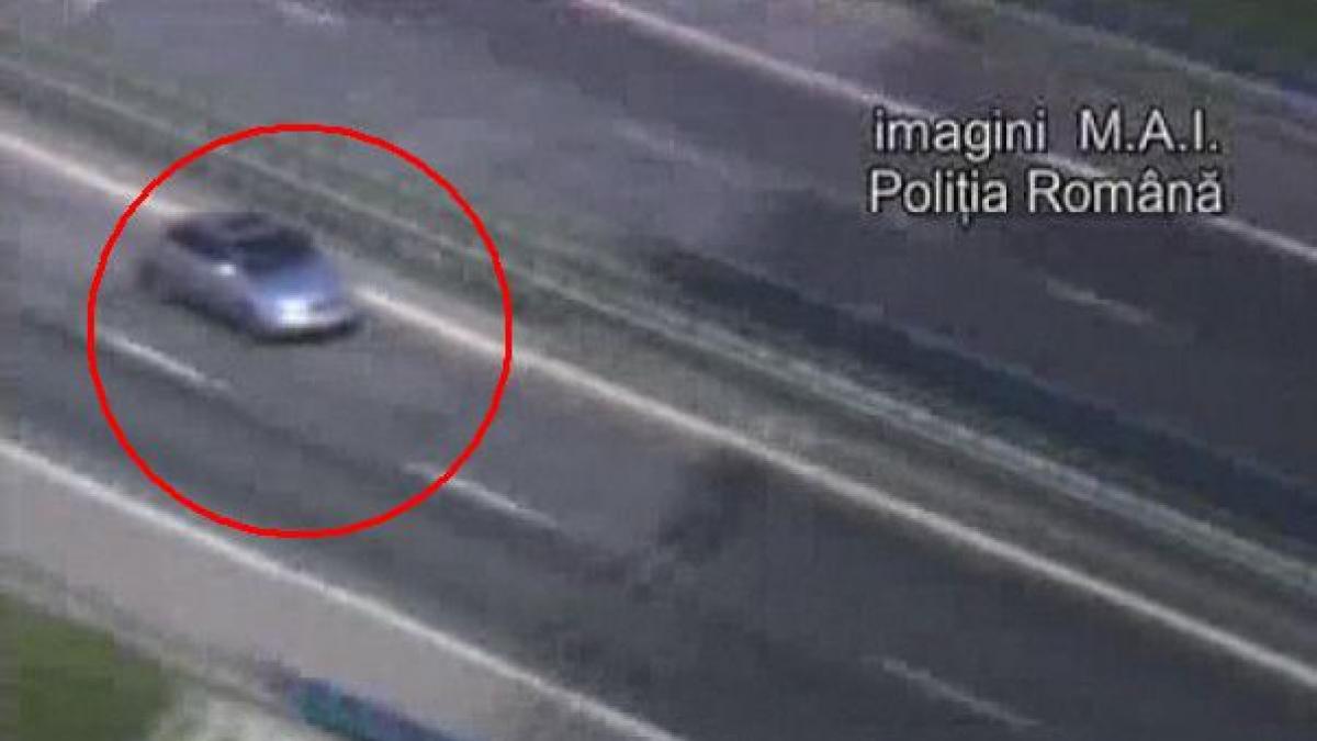 Vitezoman prins când &quot;zbura&quot; spre mare cu aproximativ 200 km/oră, pe Autostrada Soarelui