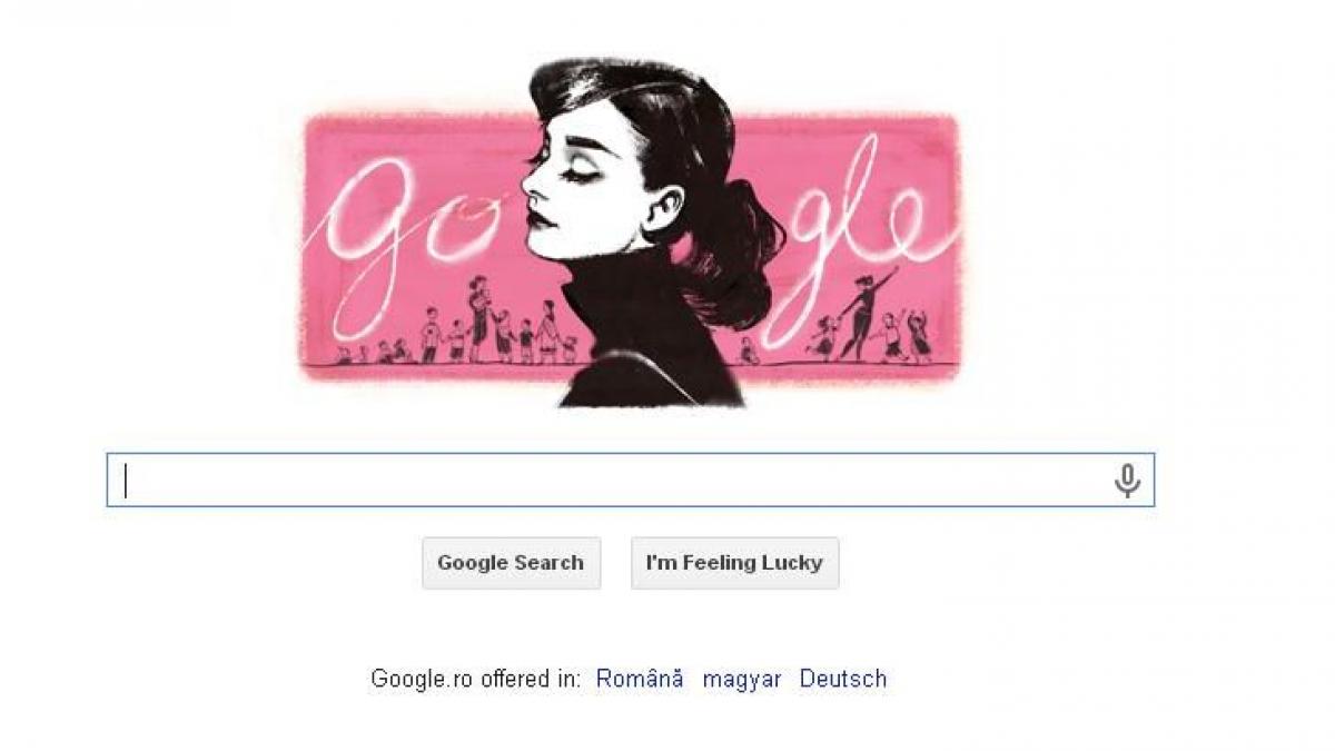 Google o sărbătoreşte pe Audrey Hepburn, la 85 de ani de la naşterea actriţei