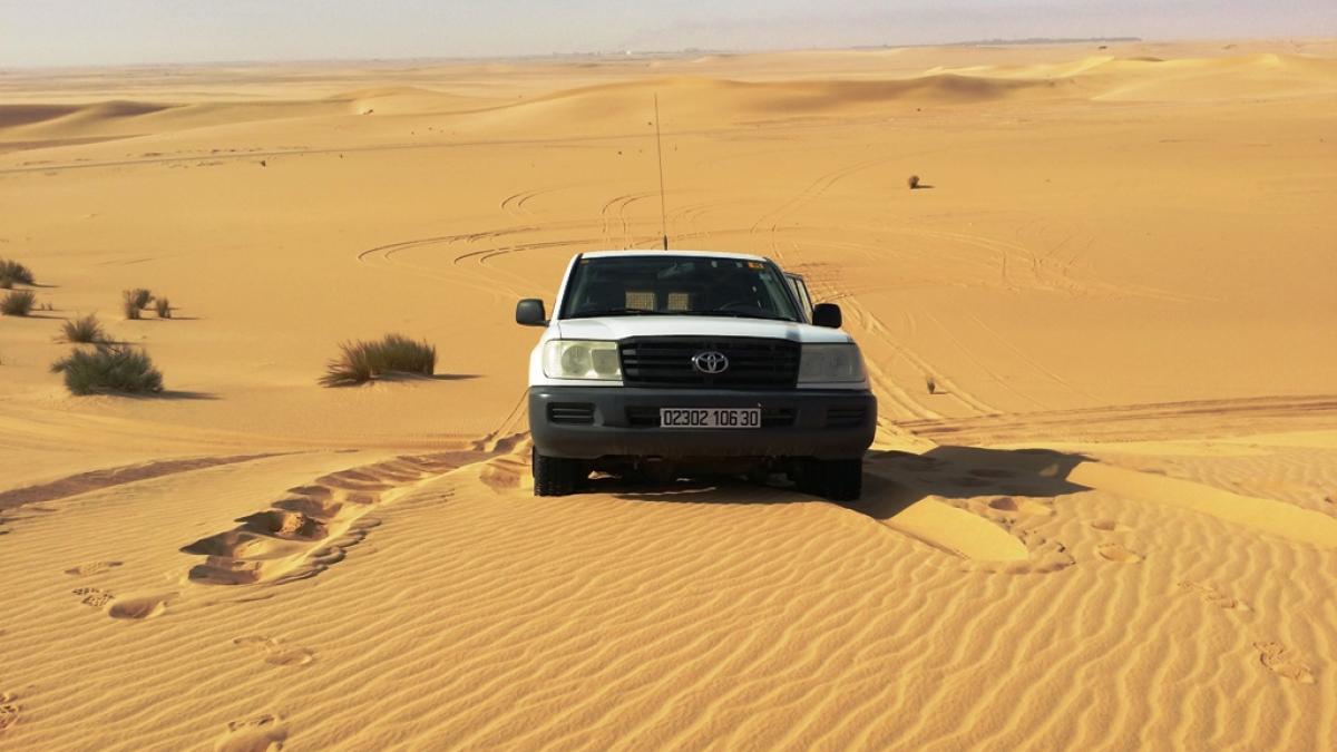 Off road de vis in Sahara!