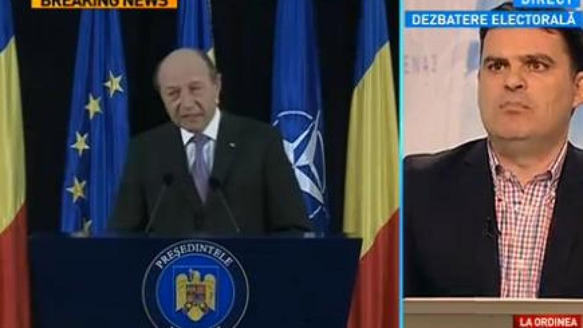 Radu Tudor: Dacă lucrurile văzute de toată lumea sunt contestate de Băsescu şi Udrea, înseamnă că ei nu mai sunt în lumea reală