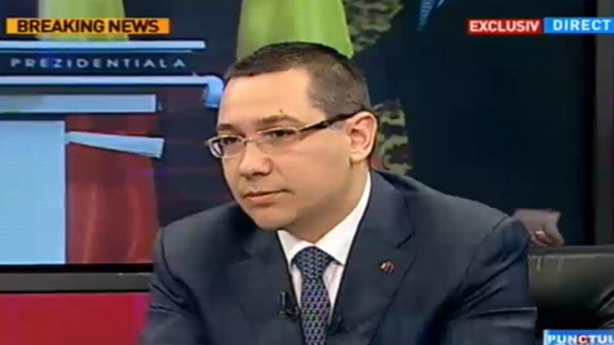 Victor Ponta, la Punctul de Întâlnire: Ediţia Eurovision din acest an a arătat că, la nivel geopolitic, România nu are foarte mulţi prieteni