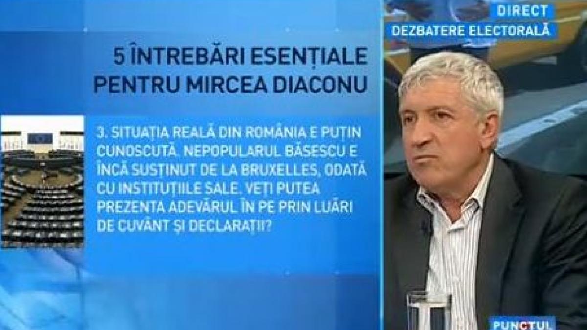 Punctul de Întâlnire. 5 întrebări esenţiale pentru Mircea Diaconu