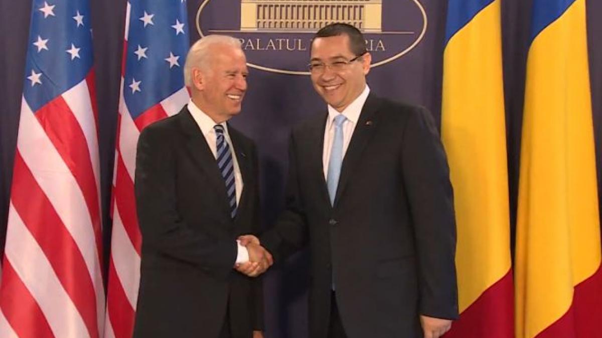 Biden i s-a adresat lui Ponta, la final, cu sintagma &quot;preşedinte&quot;. Vezi ce spune premierul