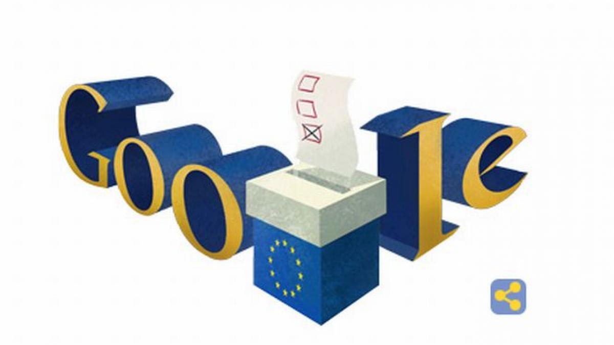 Google marchează alegerile europarlamentare printr-un nou logo