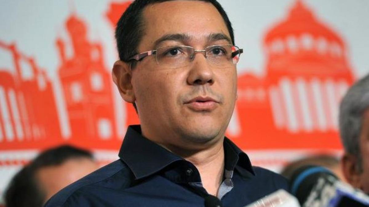 Ponta: Trădătorii şi traseiştii sunt primiţi în Parlamentul European, dar sunt dispreţuiţi