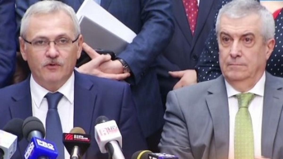 Gafele lui Tăriceanu şi ale lui Dragnea în timpul discursului referitor la refuzul desemnării ca premier a lui Sevil Shhaideh 