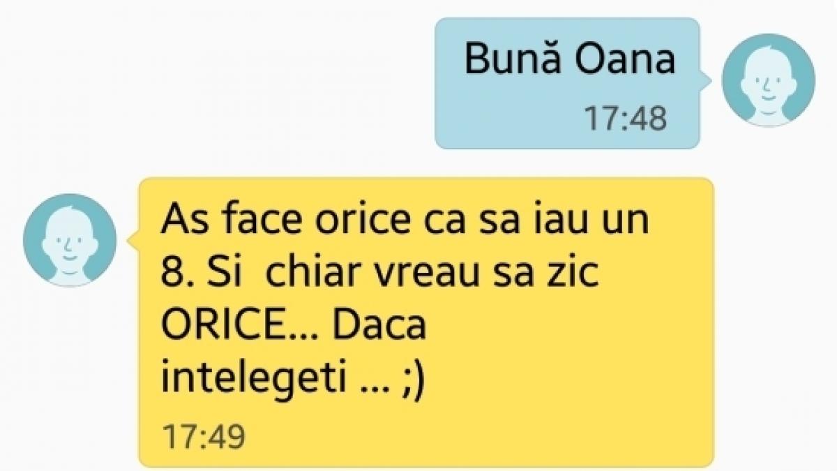 I-a făcut avansuri profesorului ca să primească o notă mai mare. Reacția profesorului a lăsat-o cu gura căscată