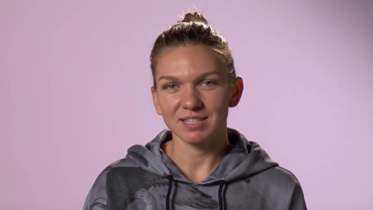 Imagini inedite cu Simona Halep. Sportiva a promovat România și limba română - VIDEO