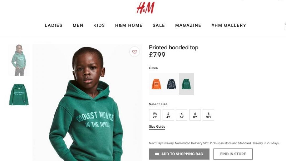 Scandal la H&amp;M. Oamenii au acuzat gigantul suedez de rasism