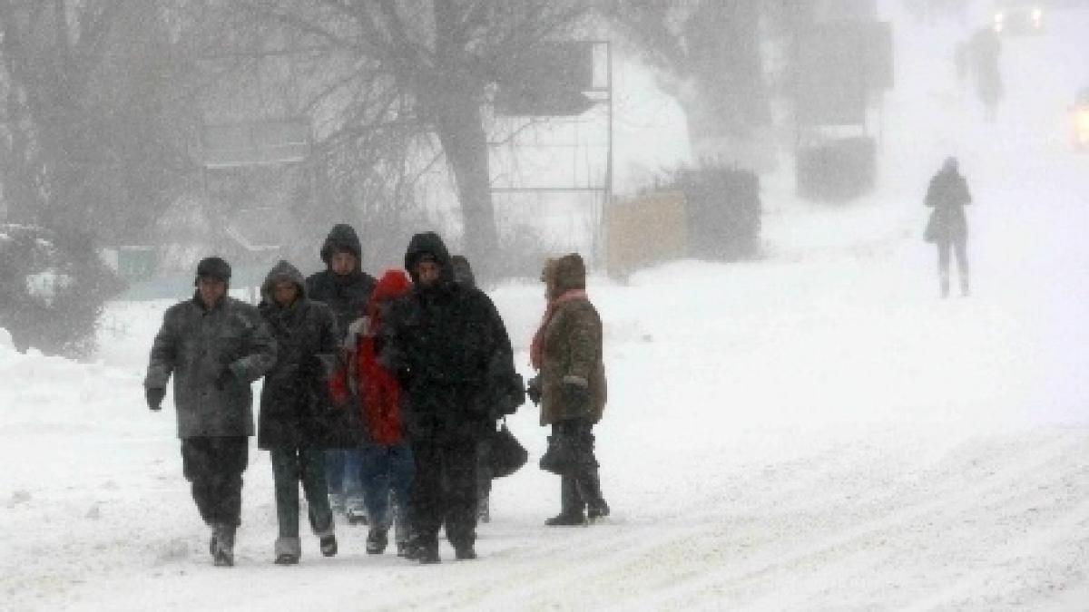 Avertizare meteo! Precipitaţii sub formă de ploaie şi lapoviţă, urmate de ninsori însoţite de viscol