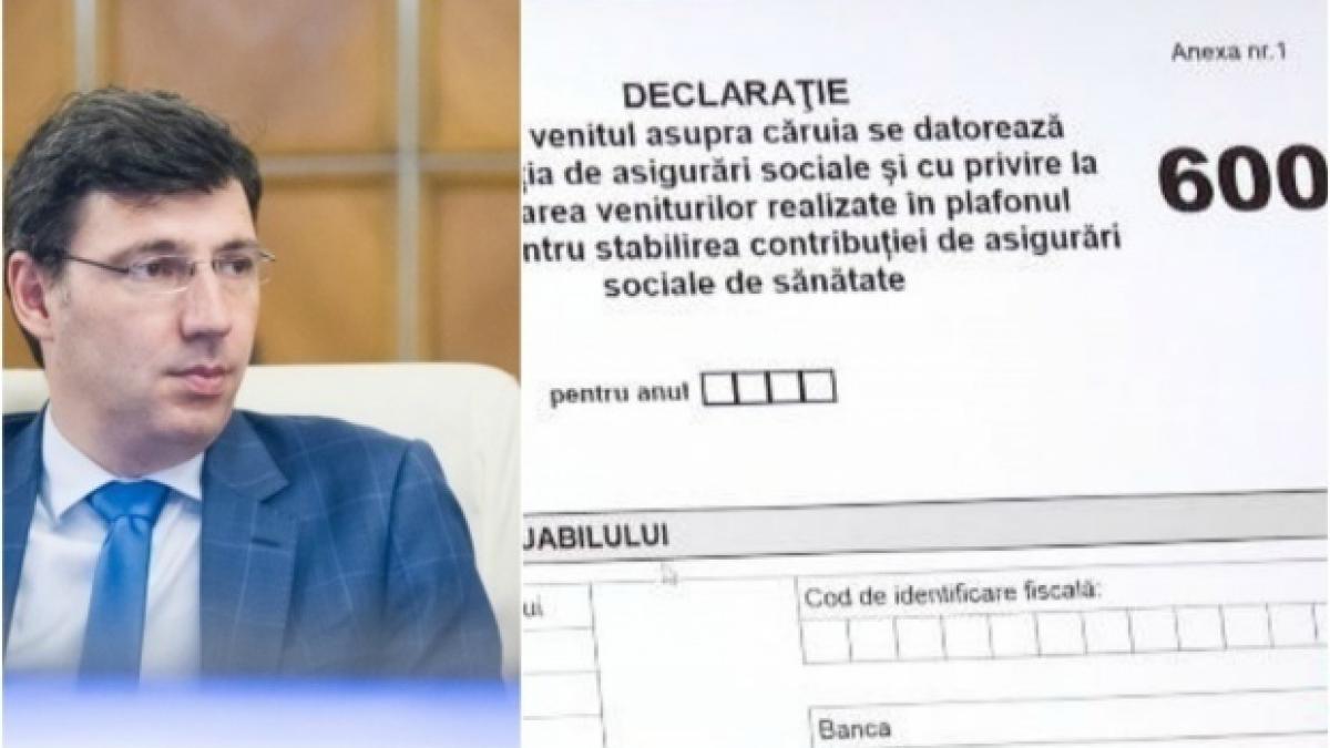 Proiectul Pentru Formularul 600 A Fost Publicat Pe Site Ul Ministerului FinanÈ›elor