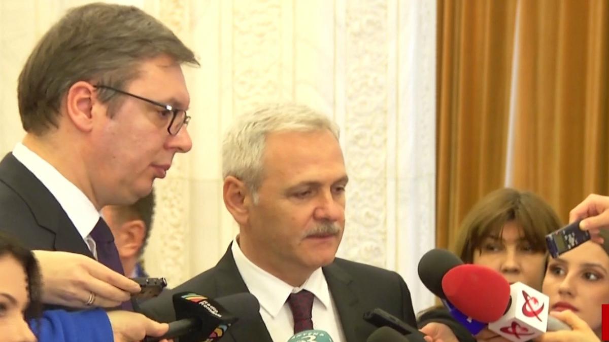 Preşedintele Serbiei: Sunt recunoscător prietenului Dragnea