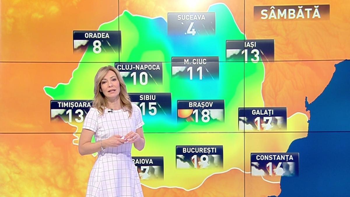 Prognoza meteo pentru sfârșitul săptămânii. Sâmbătă, temperaturi de până la 20 de grade, duminică vin ninsorile