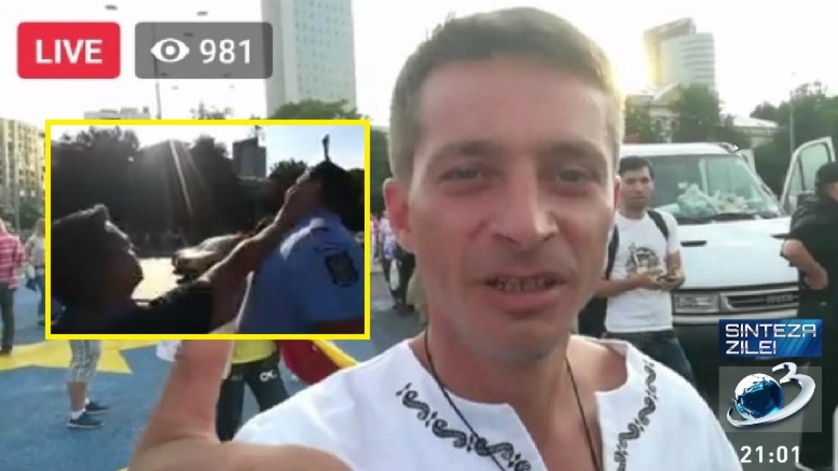 Agresorul Jandarmului Din PiaÈ›a Victoriei A Fost Identificat Antena 3