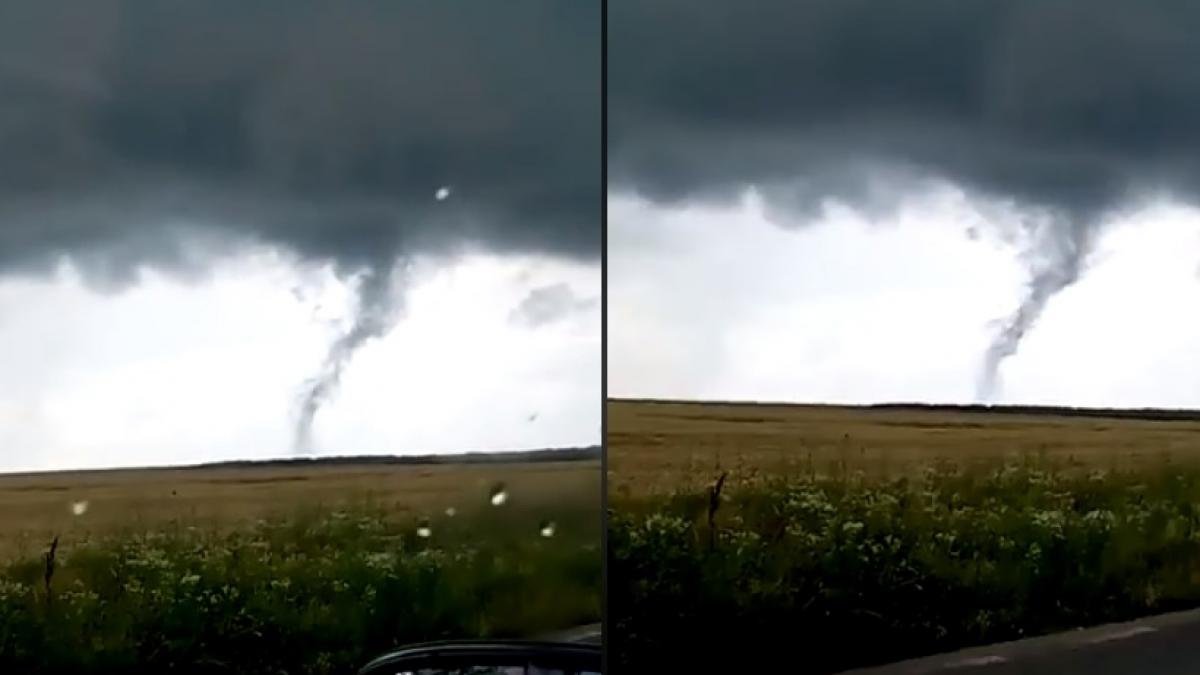 Fenomen meteo extrem, în Teleorman. Ce au surprins internauții - VIDEO