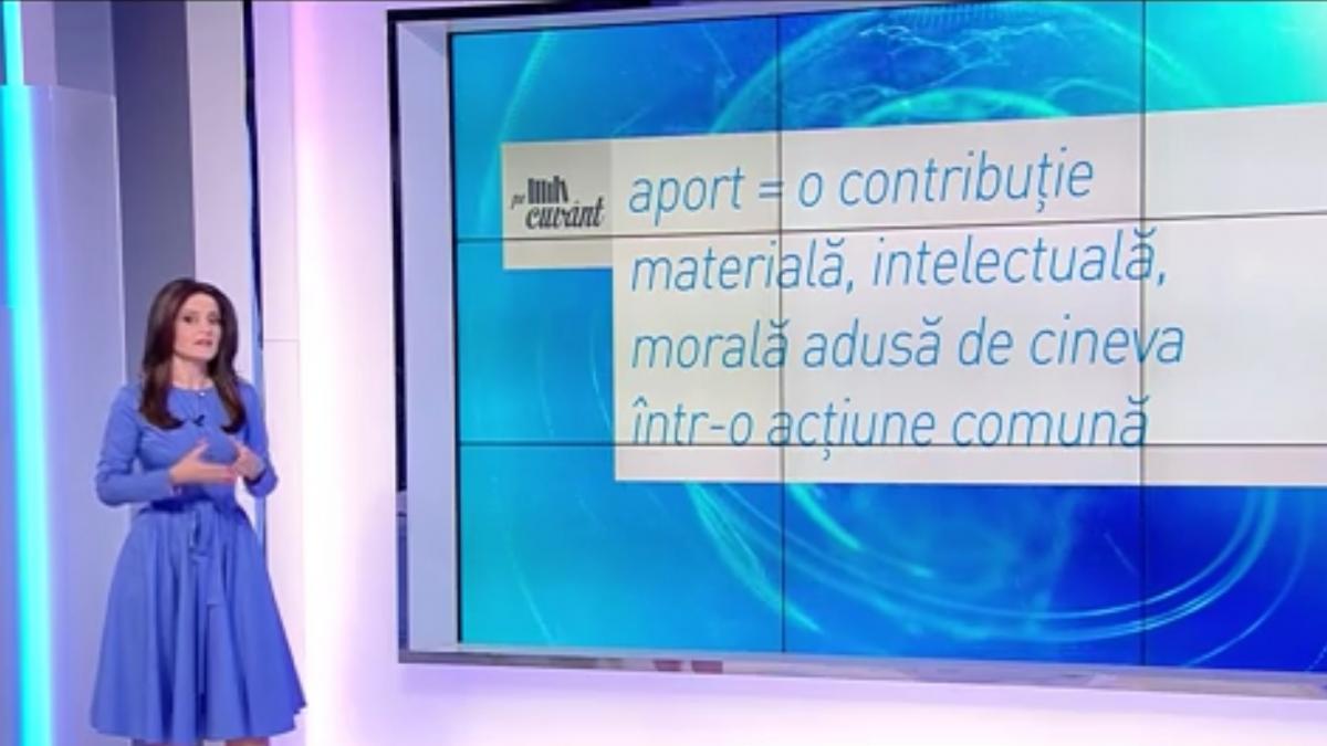 Ana Iorga explică cum să evităm pleonasmul ''a-şi aduce aportul''