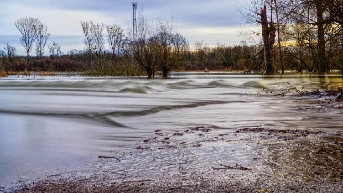 Cod galben de inundaţii pe râuri din şase judeţe, în următoarele ore