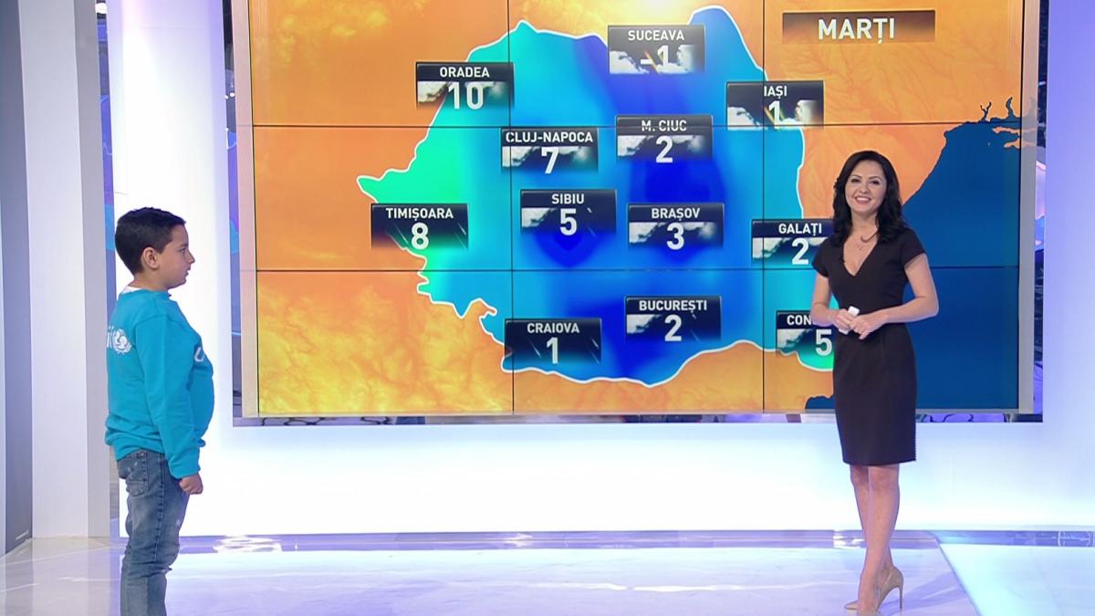 Moment inedit! Apariție-surpriză în timpul buletinului meteo