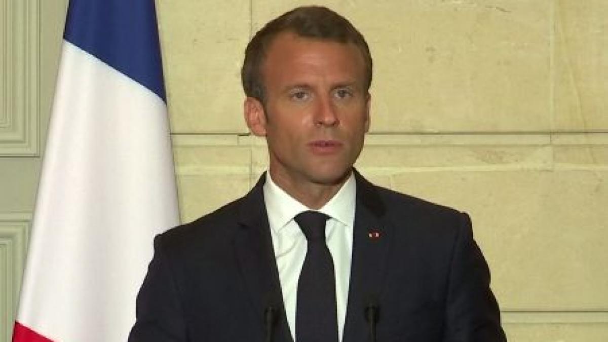 Prima reacție a lui Emmanuel Macron după protestele violente din Paris