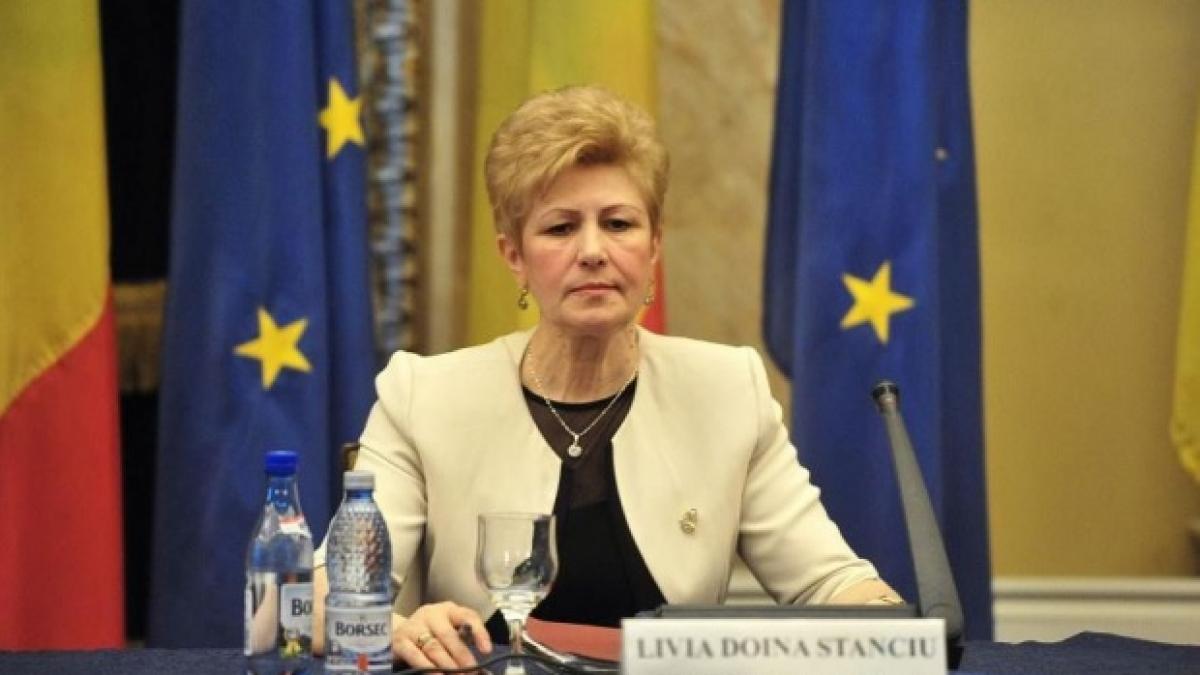 Livia Stanciu a fost dată afară de la Institutul Național al Magistraturii