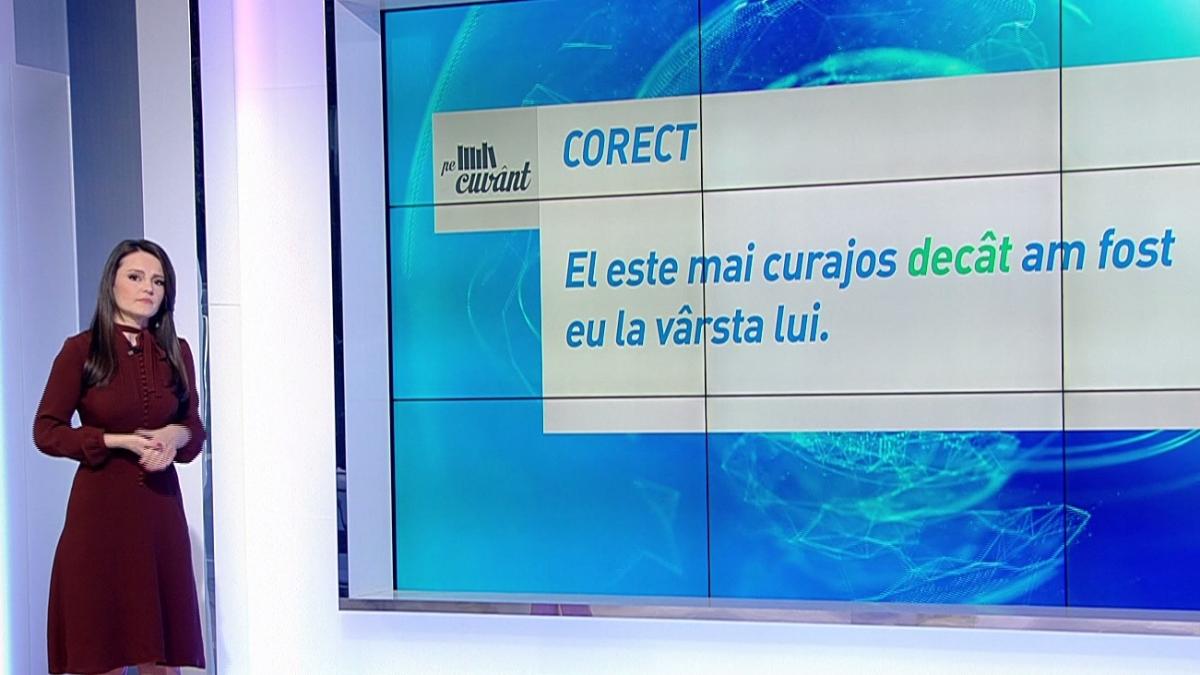 Pe cuvânt, cu Ana Iorga. Când folosim „ca” și când folosim „decât”.