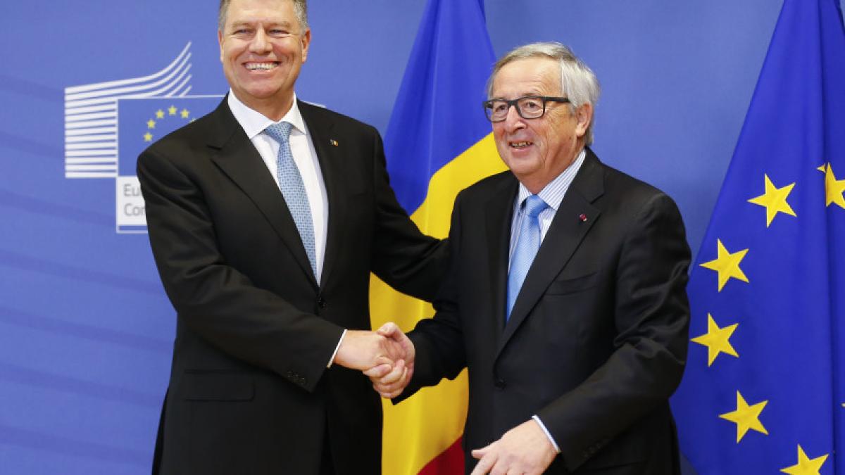 Jean-Claude Juncker, primit de Klaus Iohannis la Palatul Cotroceni 