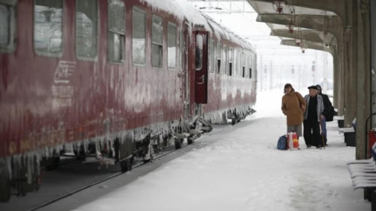 Anunțul CFR. Circulația trenurilor este afectată de condițiile meteo severe