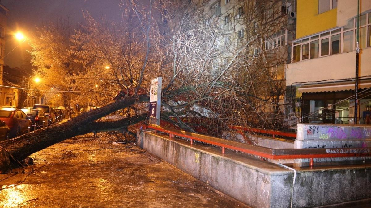 VREMEA. Fenomenele meteo fac în continuare ravagii. Peste 200 de cazuri gestionate de ISU București-Ilfov și  300 de maşini avariate