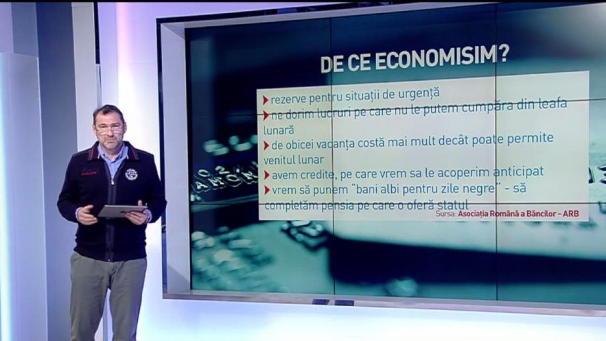 Jurnalul de economie, cu Daniel Apostol. Cum putem economisi bani din cei pe care îi câştigăm