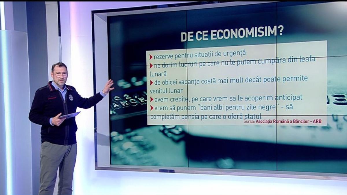 Jurnalul de economie, cu Daniel Apostol. De ce este bine să economisim