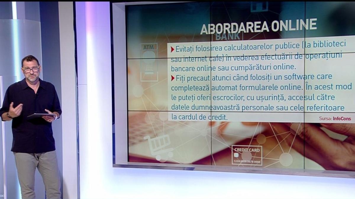 Jurnalul de economie, cu Daniel Apostol. Recomandări care vă vor ajuta să vă feriţi de diverse înşelătorii