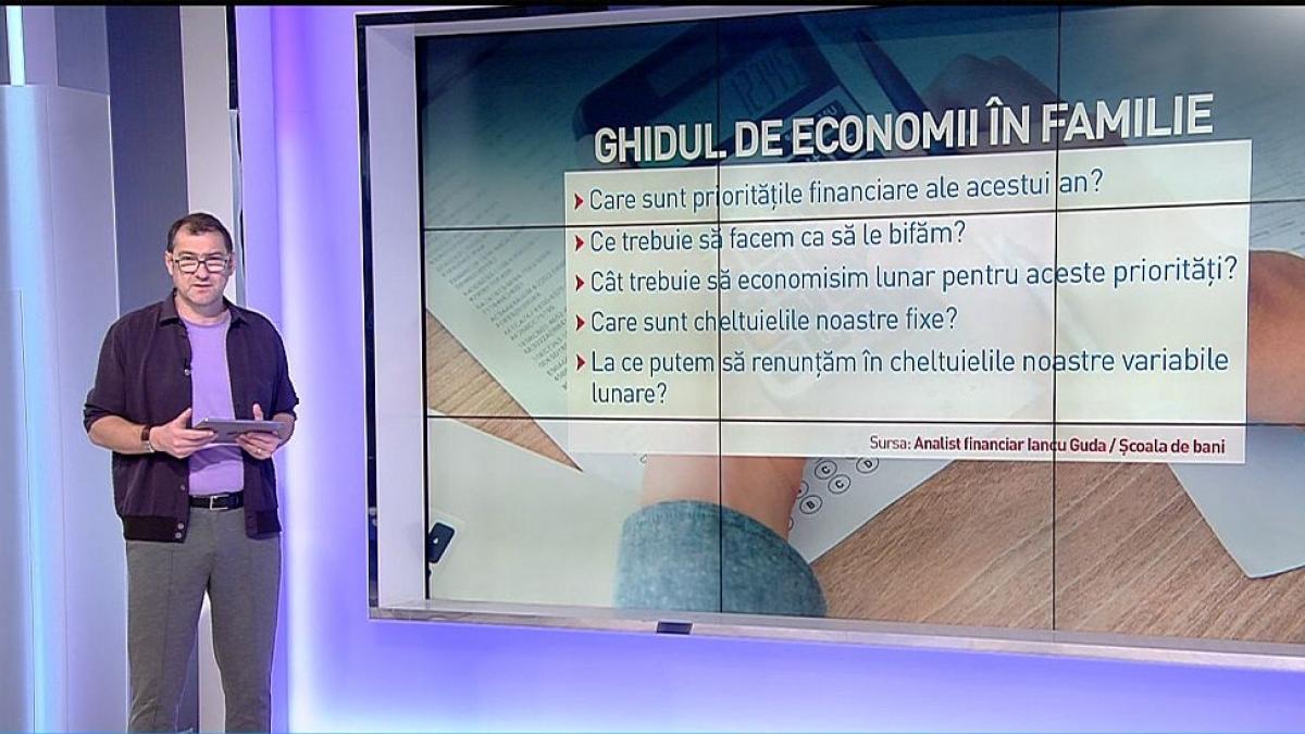 Jurnalul de economie, cu Daniel Apostol. Ghidul de economii în familie