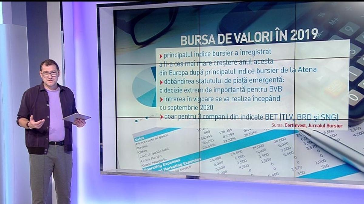 Jurnalul de economie cu Daniel Apostol. Retrospectiva pieţei de capital româneşti în 2019