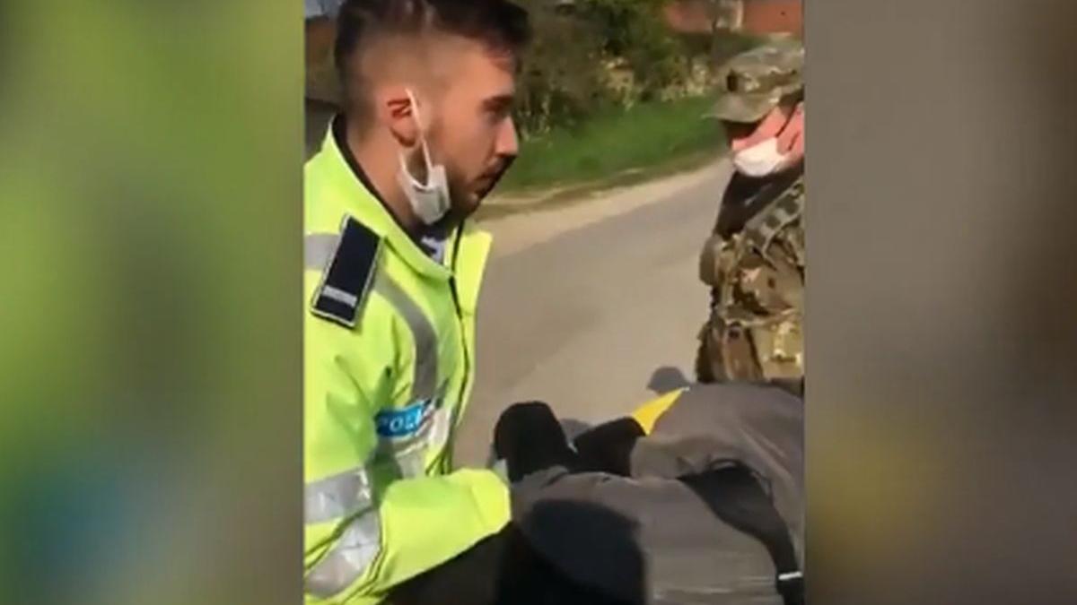 Amenințat cu arma și încătușat pentru că nu a respectat ordonanța militară