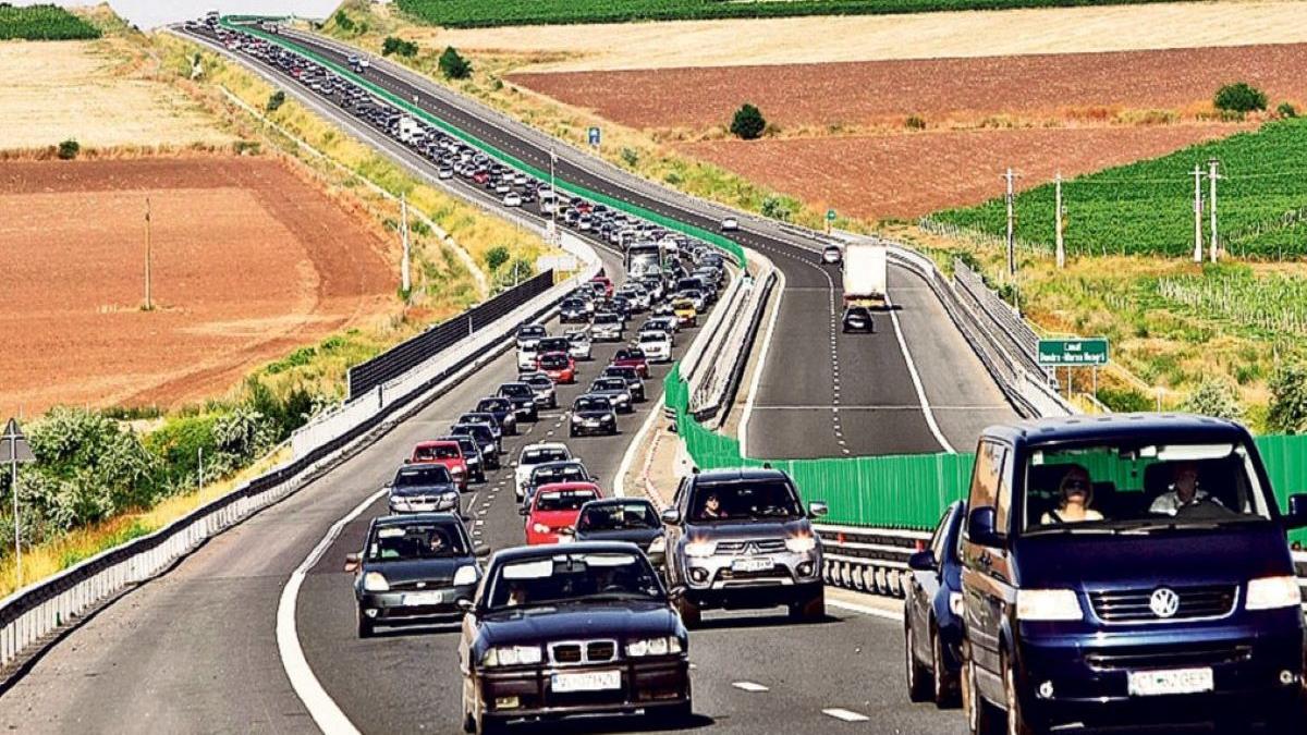 Aglomerație uriașă pe Autostrada Soarelui, pe sensul de mers către Capitală