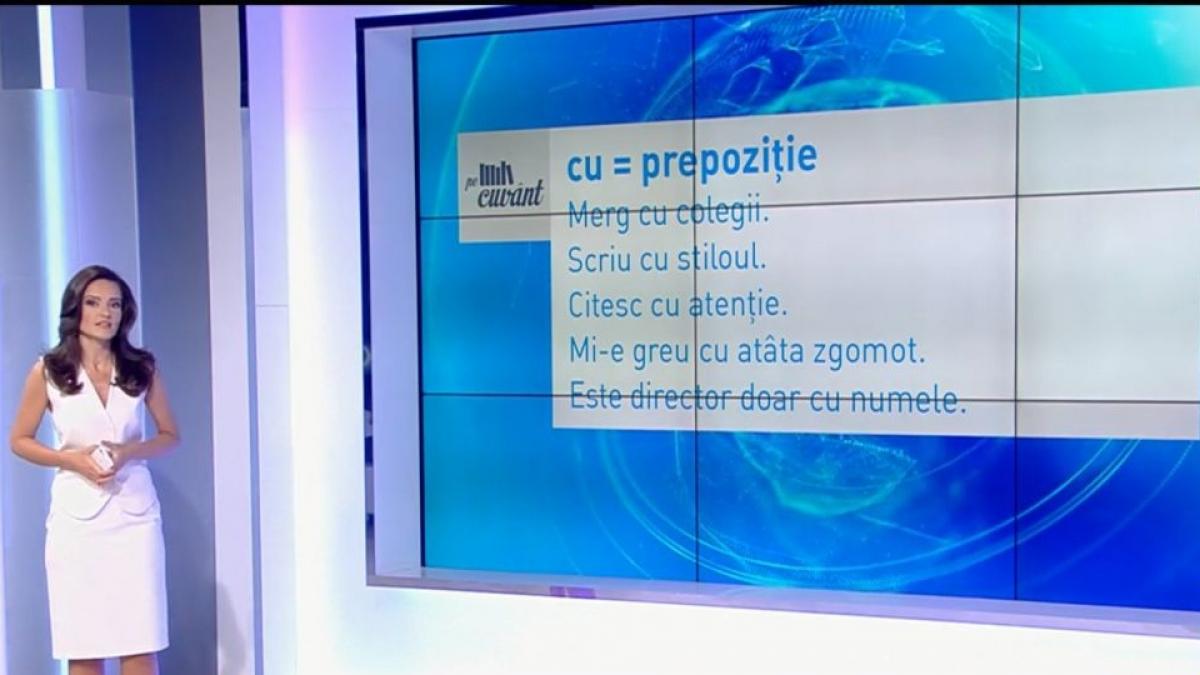 Ana Iorga, despre cât de complicată poate fi prepoziția ''cu''