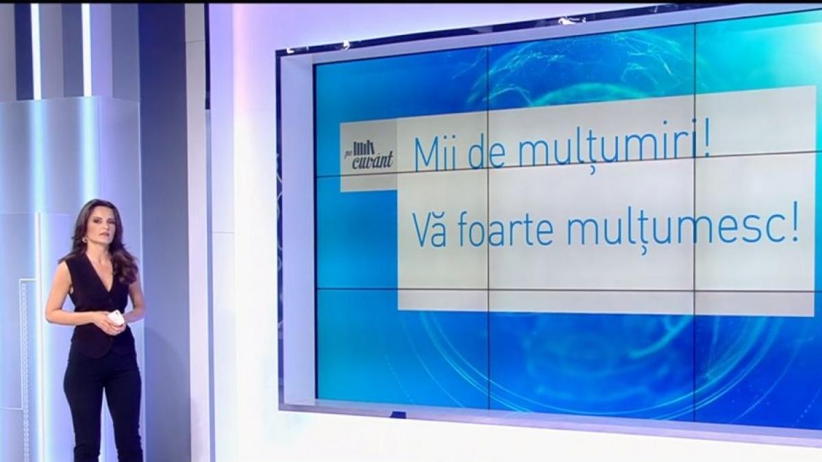 Ana Iorga, despre cum este corect să folosim cuvântul ''mulţumesc''