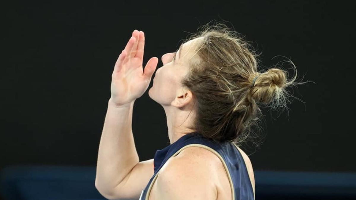 Simona Halep, prima reacție după câștigarea meciului din ...