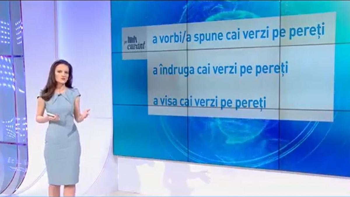 "a umbla după cai verzi pe pereți", ce înseamnă și de unde vine expresia. Pe cuvânt, cu Ana Iorga